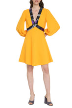 Load image into Gallery viewer, Mini dress with flame inserts
