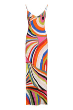 Load image into Gallery viewer, Printed silk long dress
