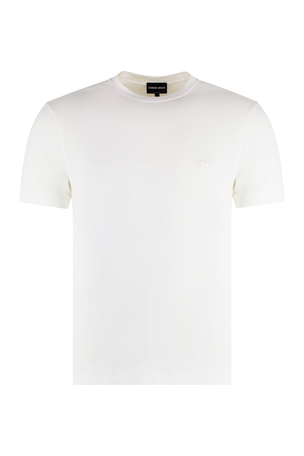 Viscose crew-neck T-shirt