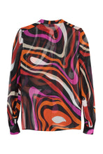 Load image into Gallery viewer, Printed silk blouse
