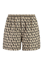 Load image into Gallery viewer, Printed cotton bermuda shorts
