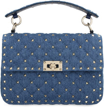 Load image into Gallery viewer, Valentino Garavani - Rockstud Spike denim bag
