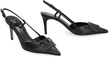 Load image into Gallery viewer, Valentino Garavani - VLogo Signature leather slingback pumps
