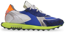 Load image into Gallery viewer, Leather and fabric low-top sneakers
