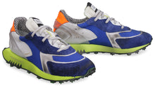 Load image into Gallery viewer, Leather and fabric low-top sneakers
