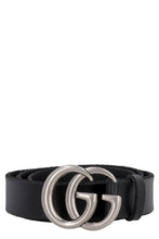 Load image into Gallery viewer, Leather belt with double G buckle
