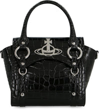 Load image into Gallery viewer, Betty Crocodile print leather handbag
