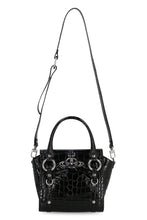 Load image into Gallery viewer, Betty Crocodile print leather handbag
