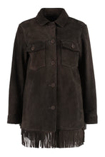Load image into Gallery viewer, Leather fringed jacket
