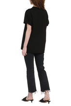 Load image into Gallery viewer, Embroidered star detail cotton t-shirt
