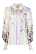 Load image into Gallery viewer, Celestial Blouson printed silk shirt
