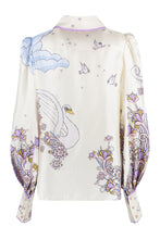 Load image into Gallery viewer, Celestial Blouson printed silk shirt

