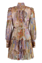 Load image into Gallery viewer, Kaleidoscope silk mini dress

