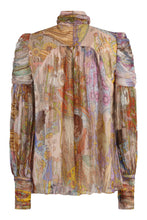 Load image into Gallery viewer, Printed silk blouse
