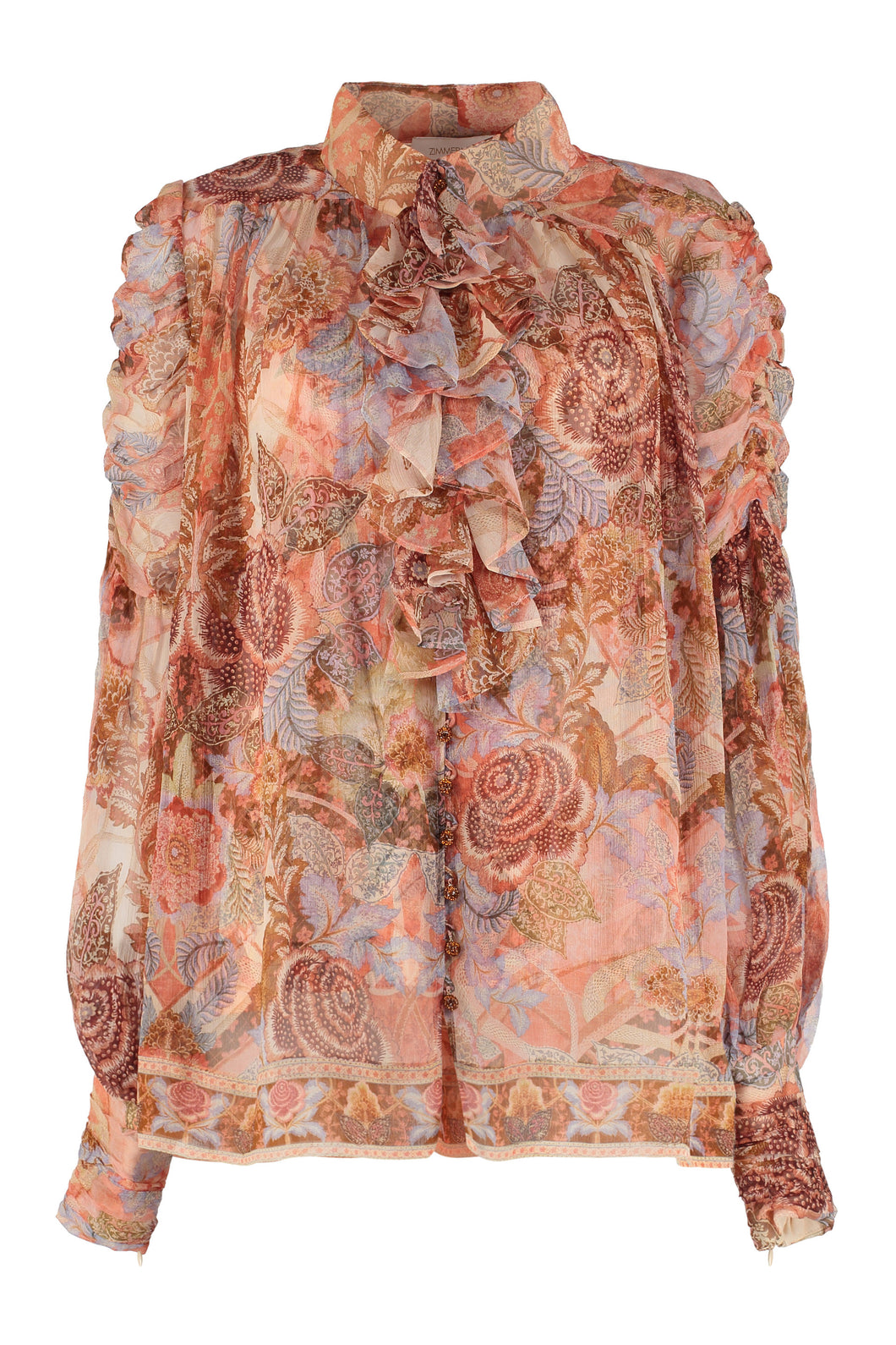 Kaleidoscope ruffled shirt