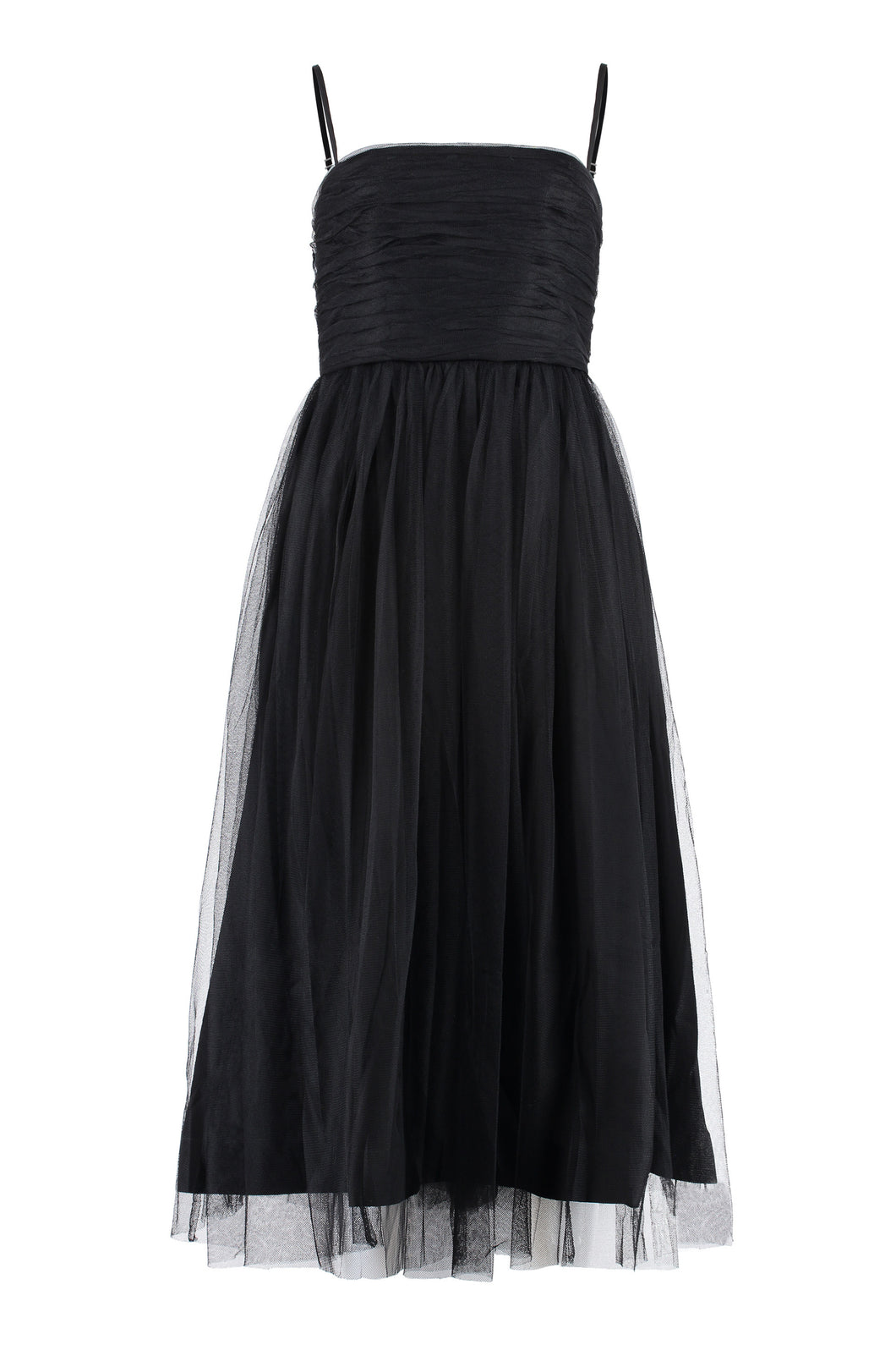 Strapless tulle dress