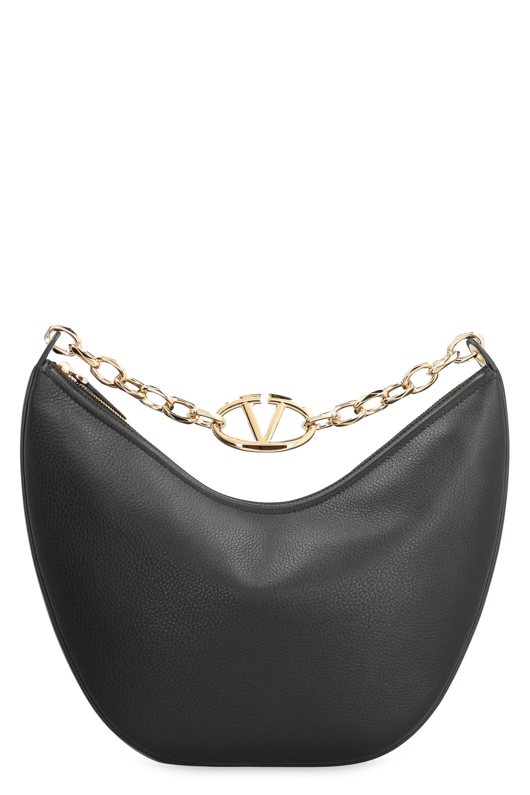 VLogo Moon leather hobo-bag