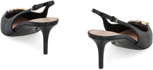 Load image into Gallery viewer, Leather slingback pumps
