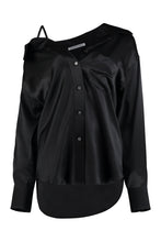 Load image into Gallery viewer, Asymmetric silk shirt
