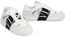 Load image into Gallery viewer, VL7N leather and fabric low-top sneakers

