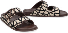 Load image into Gallery viewer, Valentino Garavani - Leather and fabric slides
