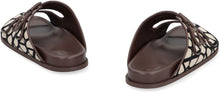 Load image into Gallery viewer, Valentino Garavani - Leather and fabric slides
