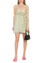 Load image into Gallery viewer, Printed silk mini dress
