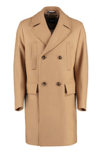 Load image into Gallery viewer, Wool blend double-breasted coat

