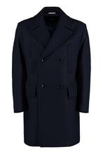 Load image into Gallery viewer, Wool blend double-breasted coat
