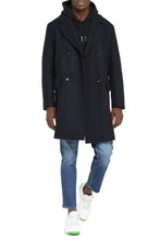 Load image into Gallery viewer, Wool blend double-breasted coat
