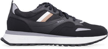 Load image into Gallery viewer, Leather and fabric low-top sneakers
