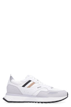 Load image into Gallery viewer, Leather and fabric low-top sneakers
