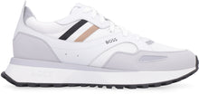 Load image into Gallery viewer, Leather and fabric low-top sneakers
