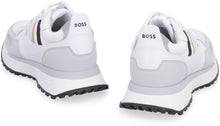 Load image into Gallery viewer, Leather and fabric low-top sneakers
