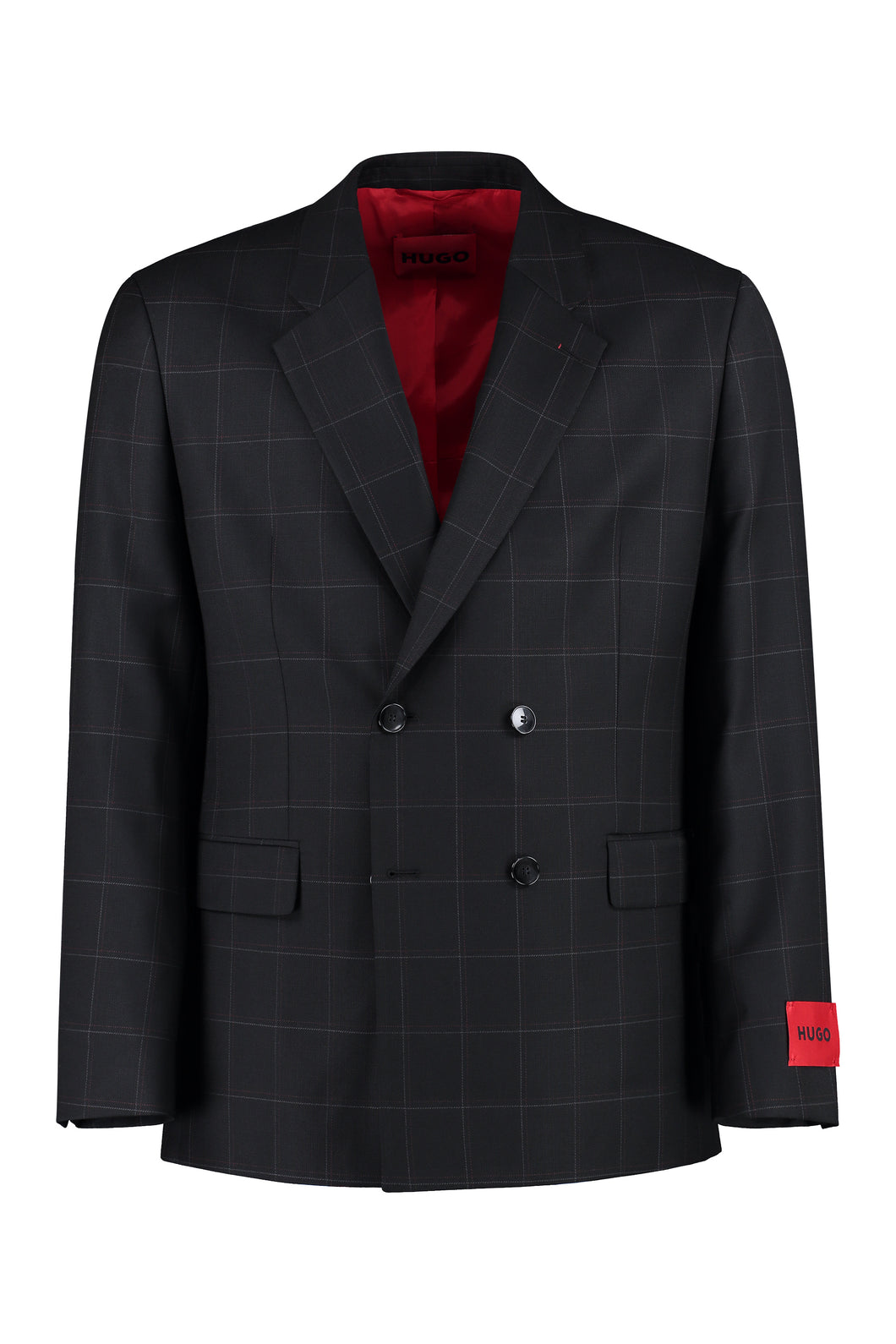 Double-breasted wool jacket