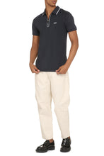 Load image into Gallery viewer, Logo detail stretch cotton polo shirt
