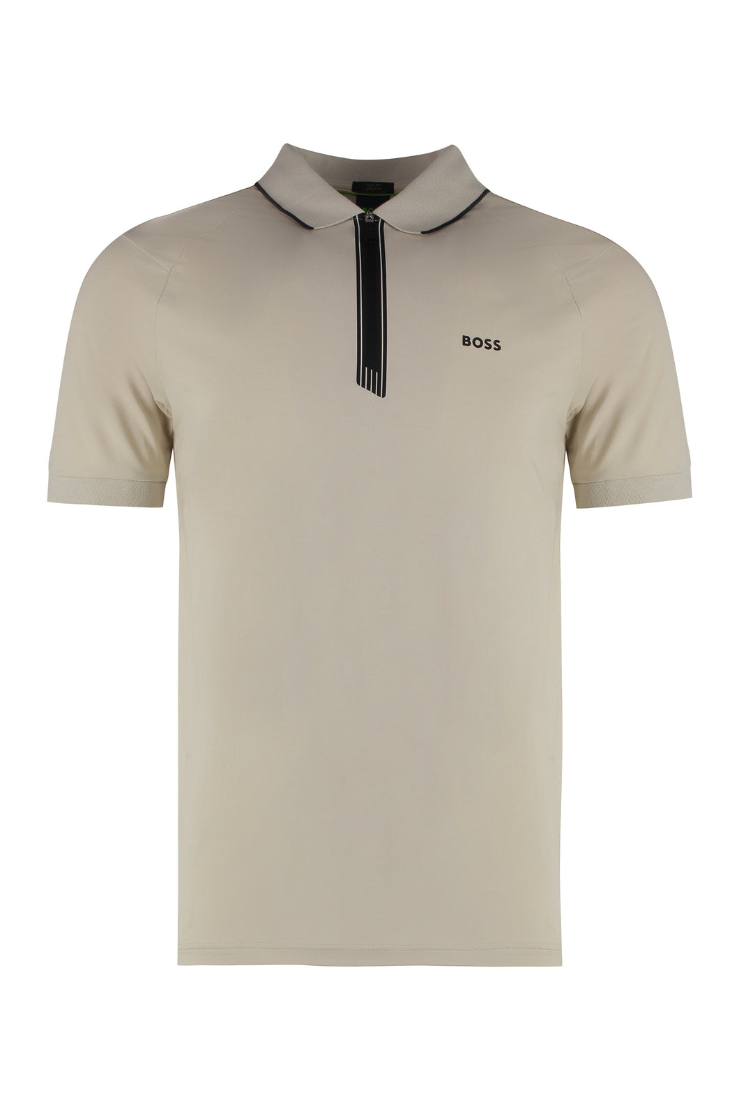 Stretch cotton short sleeve polo shirt