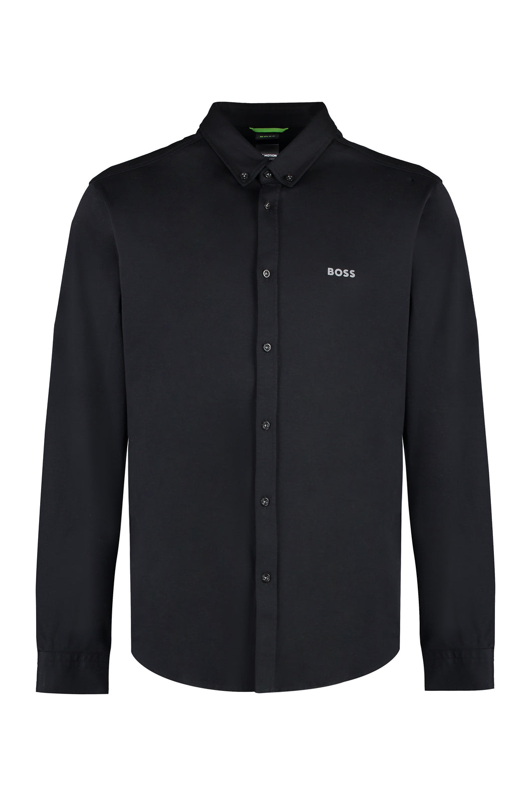 Button-down collar cotton shirt