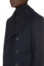 Load image into Gallery viewer, Double-breasted wool and cashmere coat
