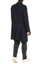 Load image into Gallery viewer, Double-breasted wool and cashmere coat
