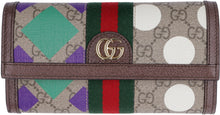 Load image into Gallery viewer, Printed Ophidia GG continental wallet
