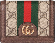 Load image into Gallery viewer, Ophidia GG Supreme fabric wallet
