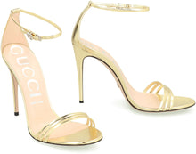 Load image into Gallery viewer, Metallic leather sandals
