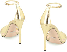 Load image into Gallery viewer, Metallic leather sandals
