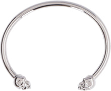 Load image into Gallery viewer, Twin skull brass bracelet
