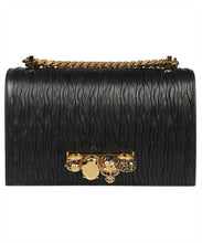 Load image into Gallery viewer, Jewelled Satchel embossed leather bag
