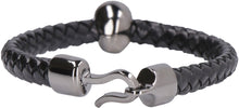 Load image into Gallery viewer, Skull braided leather bracelet
