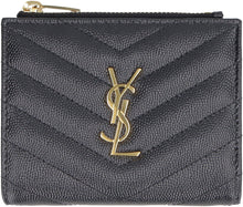 Load image into Gallery viewer, Cassandre small leather flap-over wallet
