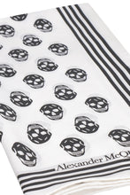 Load image into Gallery viewer, Biker Skull print silk scarf
