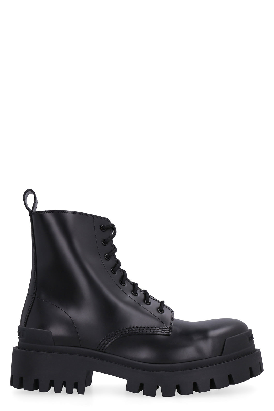 Strike leather combat boots